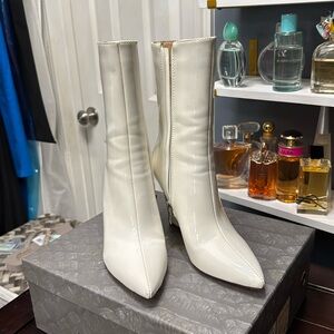Azalea Wang white boots worn once